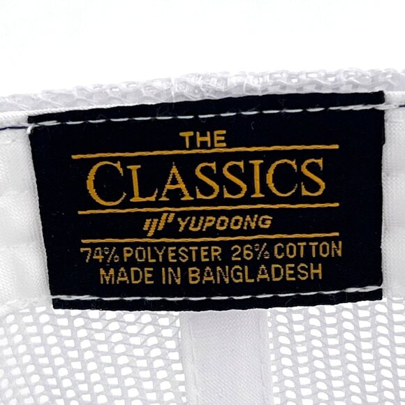 American Flag Trucker Hat Cap The Classics Adjustable Mesh Back Navy Blue White - Picture 2 of 12